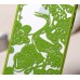 iPhone SE 5 5s - Carved Crane Pattern Matte PC Hard Protective Phone Cover Case - Green